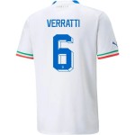 Marco Verratti #6 Italy Away Jersey World Cup 2022 Marco Verratti #6 Italy Away Jersey World Cup 2022