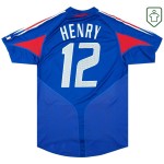 Men's France 2004/06 Home Retro Shirt Henry #12