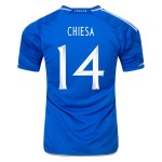 Italy #14 Federico Chiesa Home Jersey 23/24