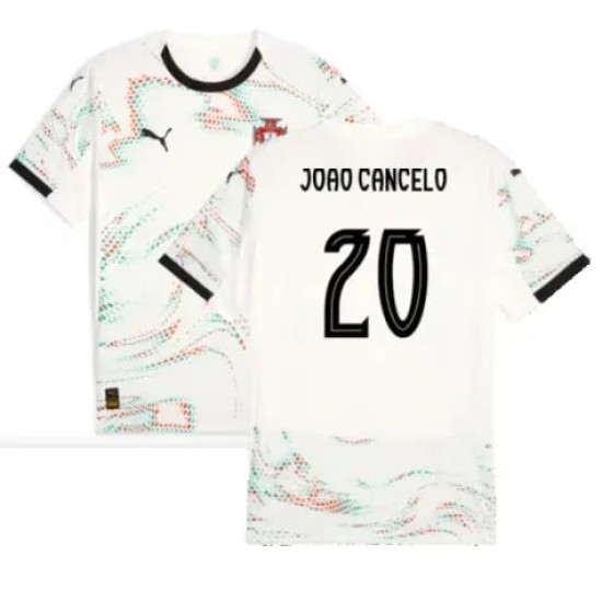 Kid's JOAO CANCELO Portugal 2025/26 Away Shirt