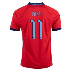 Bukayo Saka #11 England Away Jersey World Cup 2022