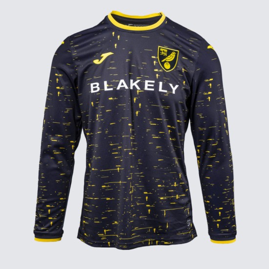 Men's Norwich City 2024/25 Away Long Sleeve Shirt