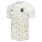 Men's England Lionesses 500th Anniversary Pre Match Shirt - White Men's England Lionesses 500th Anniversary Pre Match Shirt - White