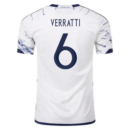 Italy #6 Marco Verratti Away Jersey 23/24