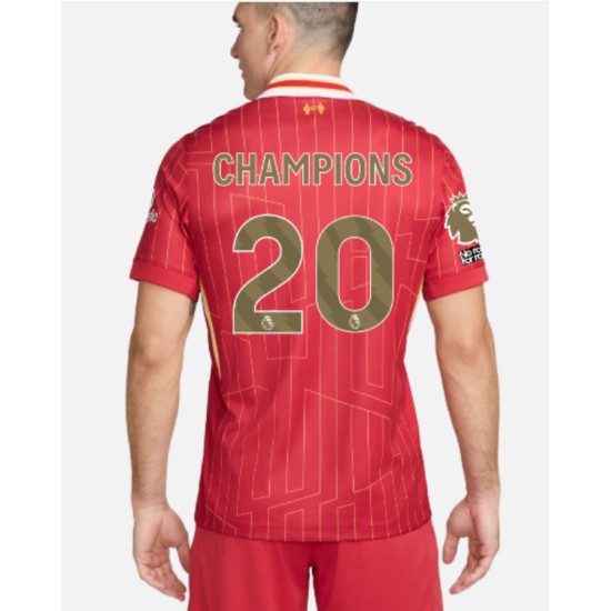 Kid's Liverpool 2024/25 Home LFC Champions Shirt - CHAMPIONS 20