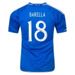 Italy #18 Nicolo Barella Home Jersey 23/24 Italy #18 Nicolo Barella Home Jersey 23/24