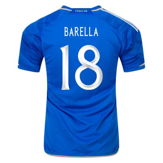 Italy #18 Nicolo Barella Home Jersey 23/24 Italy #18 Nicolo Barella Home Jersey 23/24