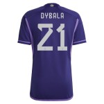 Paulo Dybala #21 Argentina Away Jersey World Cup 2022