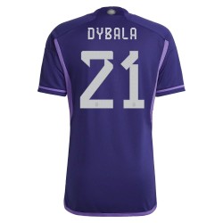 Paulo Dybala #21 Argentina Away Jersey World Cup 2022