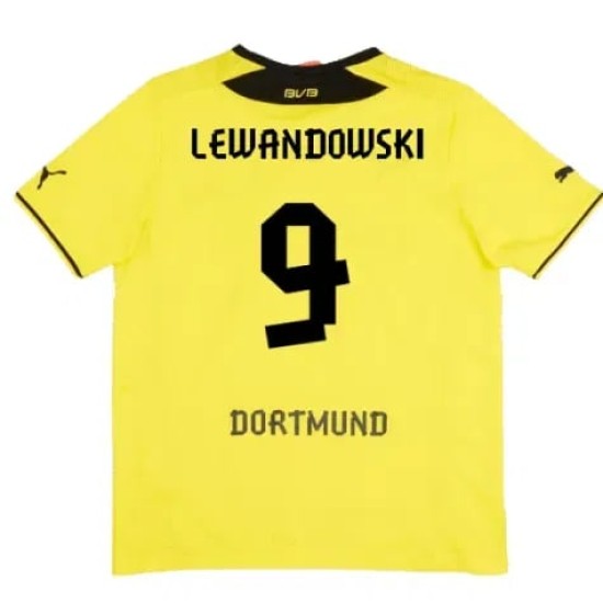 Men's LEWANDOWSKI BVB Borussia Dortmund 2013/14 Home Shirt