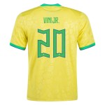 Vinicius Junior #20 Brazil Home Jersey World Cup 2022