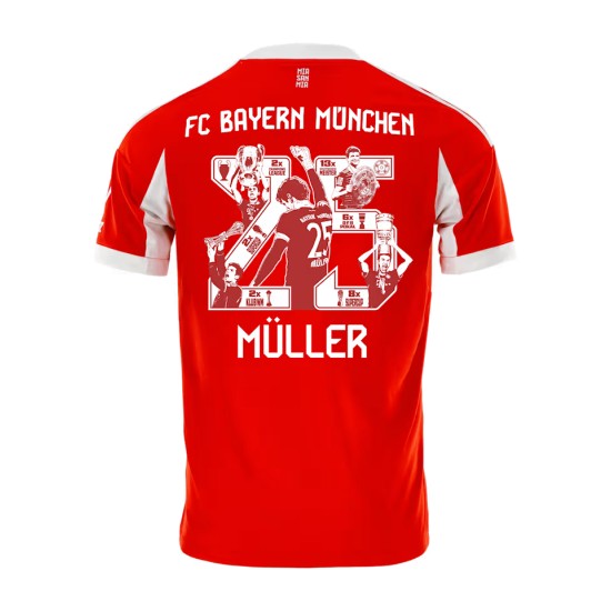 Men's Bayern Munich 2025/26 Home Shirt - Müller #25