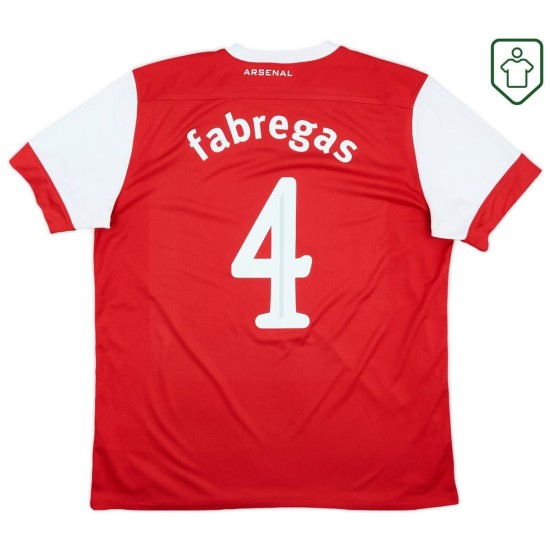 Men's Arsenal 2010/11 Home Retro Shirt Fabregas #4