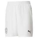 Kid's Manchester City 2024/25 Home Shorts - White Kid's Manchester City 2024/25 Home Shorts - White