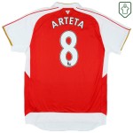 Men's Arsenal 2015/16 Home Retro Shirt Arteta #8 Men's Arsenal 2015/16 Home Retro Shirt Arteta #8