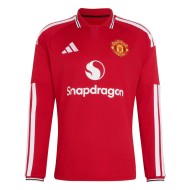 Kid's Manchester United 2026/27 Home Long Sleeve Shirt