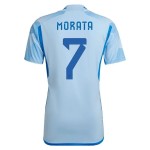 Alvaro Morata #7 Spain Away Jersey World Cup 2022