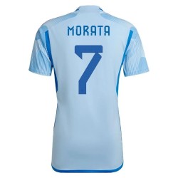 Alvaro Morata #7 Spain Away Jersey World Cup 2022