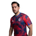 Women's Cruz Azul 2025/26 Third Warm Up Shirt - Red/Navy