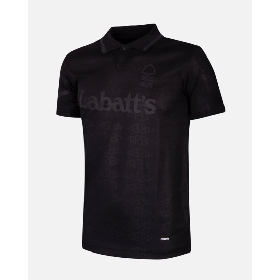 Kid's Nottingham Forest 1992/93 Away Retro Shirt - Black