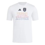 Kid's San Diego FC 2025 Third Hook AEROREADY Shirt - White Kid's San Diego FC 2025 Third Hook AEROREADY Shirt - White