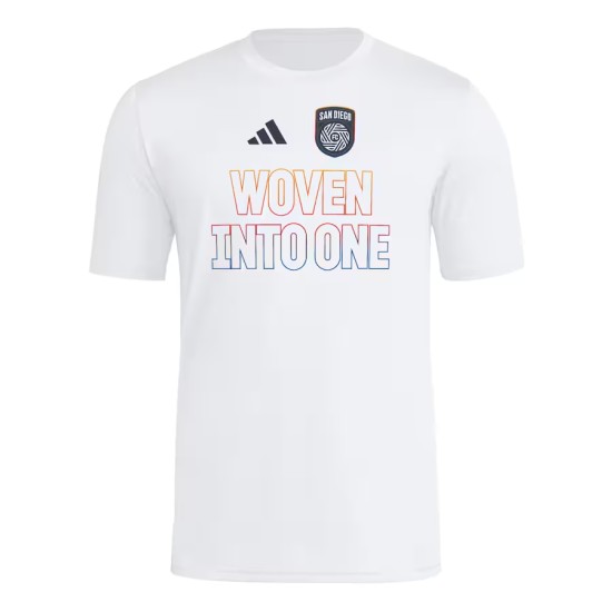Kid's San Diego FC 2025 Third Hook AEROREADY Shirt - White Kid's San Diego FC 2025 Third Hook AEROREADY Shirt - White