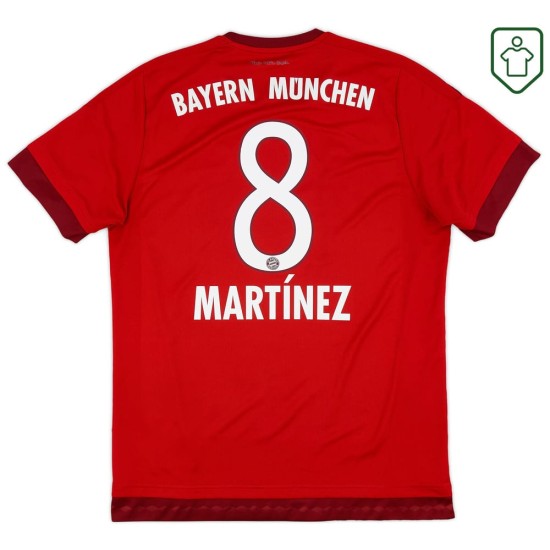 Men's Bayern Munich 2015/26 Home Retro Shirt Martínez #8