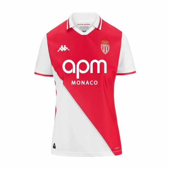 Women's AS Monaco 2024/25 Home Shirt Women's AS Monaco 2024/25 Home Shirt