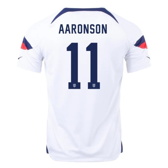 Brenden Aaronson #11 USMNT Home Jersey World Cup 2022 Brenden Aaronson #11 USMNT Home Jersey World Cup 2022