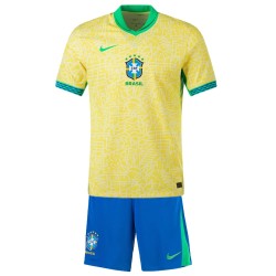 Kid's Brazil Home Jersey+Shorts Copa America 2024