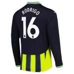 Men's RODRIGO Manchester City 2024/25 Away Long Sleeved Shirt