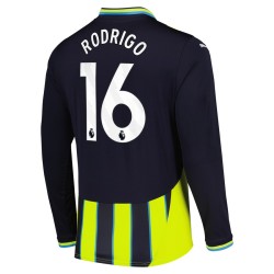 Men's RODRIGO Manchester City 2024/25 Away Long Sleeved Shirt