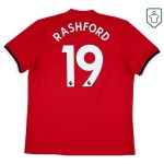 Men's Manchester United 2017/18 Home Retro Shirt Rashford #19 Men's Manchester United 2017/18 Home Retro Shirt Rashford #19
