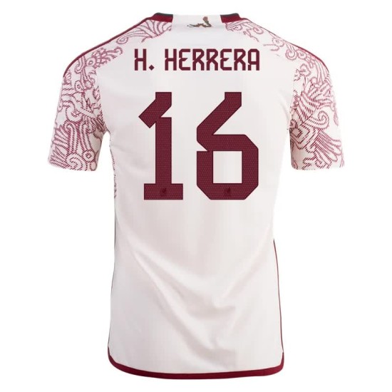 Hector Herrera #16 Mexico Away Jersey World Cup 2022
