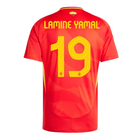 LAMINE YAMAL #19 Spain Home Jersey EURO 2024