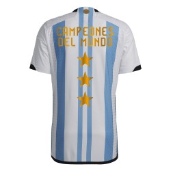 Argentina Champions Player Version Home Jersey World Cup 2022 - 3 Stars