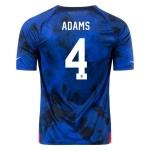 Tyler Adams #4 USMNT Away Jersey World Cup 2022