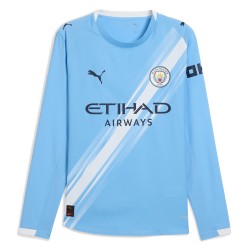 Women's Manchester City 2025/26 Home Long Sleeve Shirt