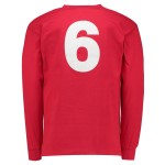 Men's England 1966 Away World Cup Final Retro Long Sleeve Shirt #6