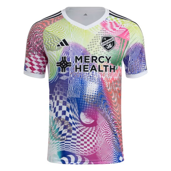 Men's FC Cincinnati 2025 Third Pre Match Shirt - White