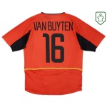 Men's Belgium 2002/04 Home Retro Shirt Van Buyten #16