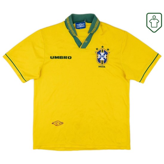 Men's Brazil 1993/94 Home Retro Shirt Men's Brazil 1993/94 Home Retro Shirt