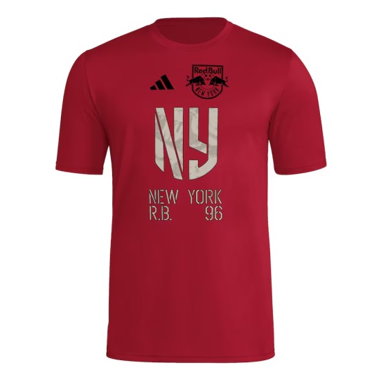 Kid's New York Red Bulls 2025 Third Hook AEROREADY Shirt - Red Kid's New York Red Bulls 2025 Third Hook AEROREADY Shirt - Red