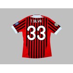 Men's T.SILVA AC Milan 2011/12 Home Shirt Men's T.SILVA AC Milan 2011/12 Home Shirt