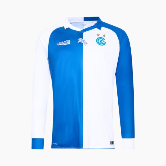 Men's Grasshopper Club Zurich 2024/25 Home Long Sleeve Shirt Men's Grasshopper Club Zurich 2024/25 Home Long Sleeve Shirt