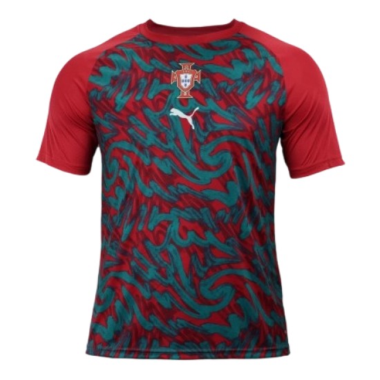 Kid's Portugal 2026 Third World Cup Pre Match Shirt - Red Kid's Portugal 2026 Third World Cup Pre Match Shirt - Red