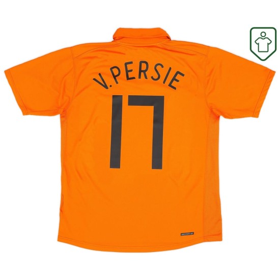 Men's Netherlands 2006/08 Home Retro Shirt V.Persie #17