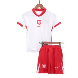 Kid's Poland Home Jersey+Shorts EURO 2024