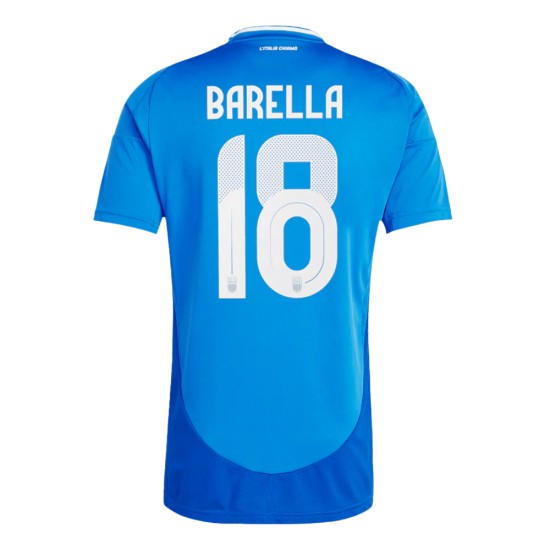 Nicolo Barella #18 Italy Home Jersey EURO 2024 Nicolo Barella #18 Italy Home Jersey EURO 2024