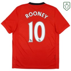 Men's Manchester United 2009/10 Home Retro Shirt Rooney #10